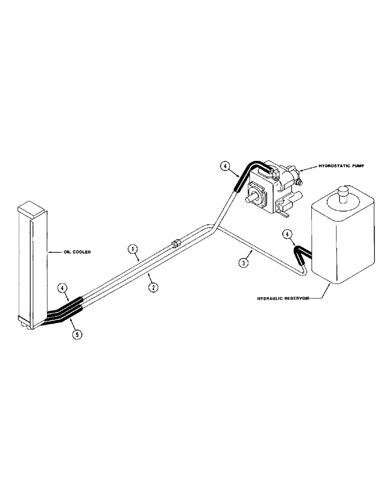 Схема запчастей Case IH 1680 - (1-22) - PICTORIAL INDEX, OIL COOLER CIRCUIT (00) - PICTORIAL INDEX