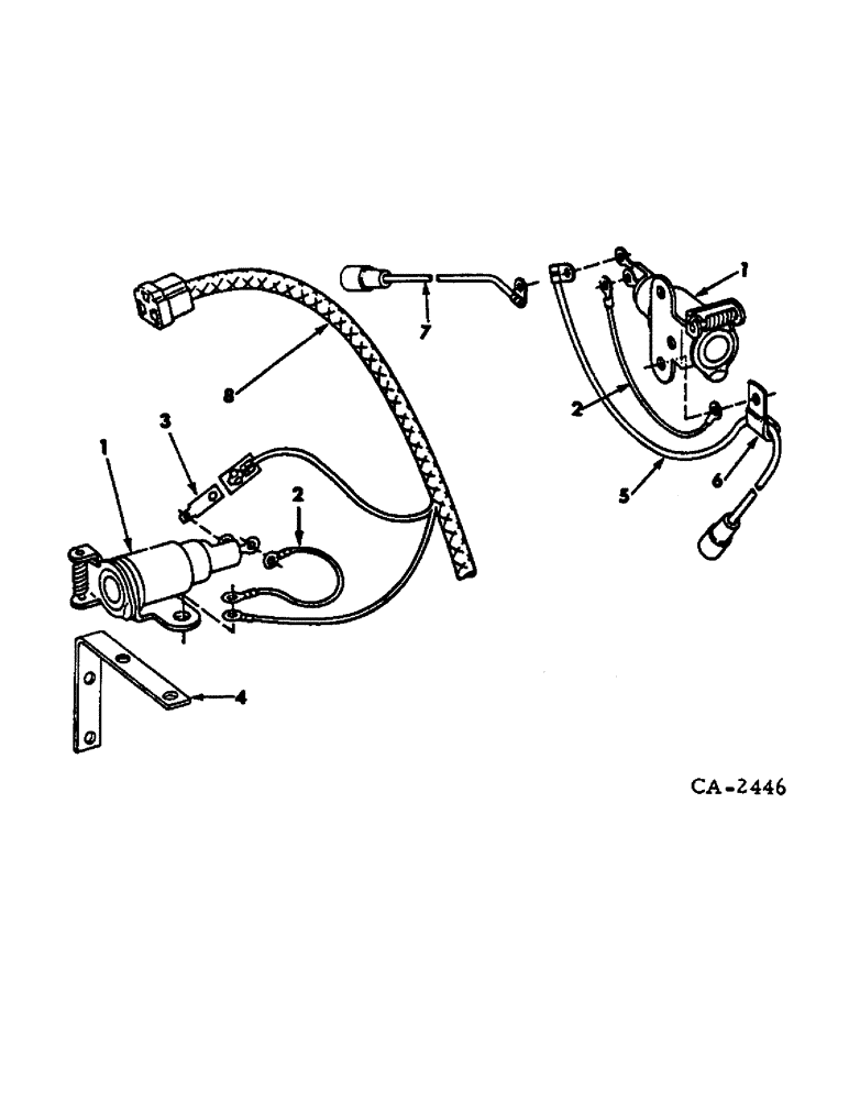 Схема запчастей Case IH HYDRO 70 - (08-25) - ELECTRICAL, ELECTRIC BREAKAWAY SOCKET (06) - ELECTRICAL