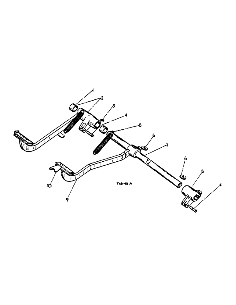 Схема запчастей Case IH 444 - (4-29) - FOOT BRAKES AND LINKAGE (07) - BRAKES