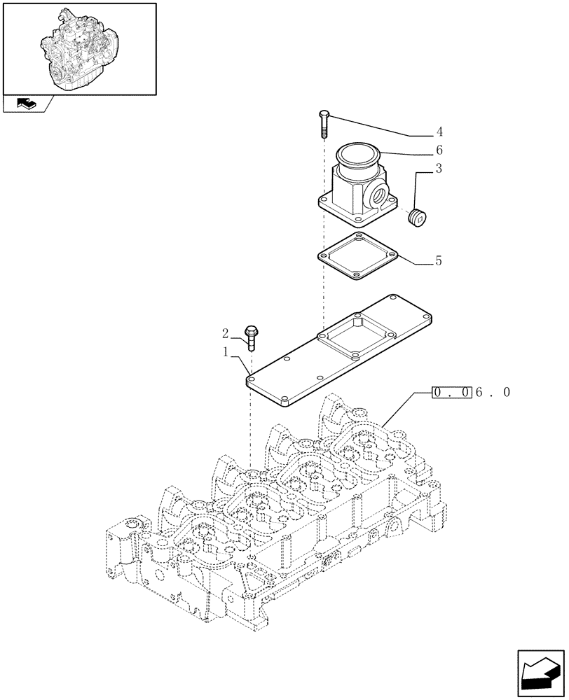 Схема запчастей Case IH F4GE9484K J601 - (0.07.1) - INTAKE MANIFOLD (504064864-504180402) 