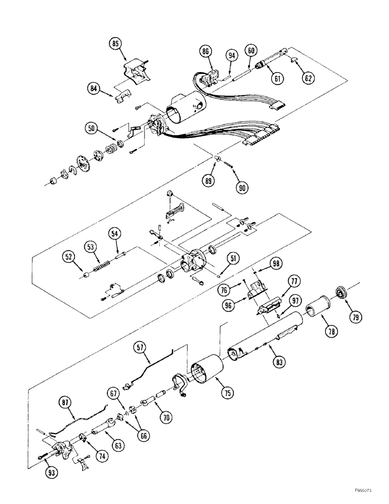 Схема запчастей Case IH 9310 - (5-006[B]) - STEERING COLUMN ASSEMBLY, (CONT) (05) - STEERING