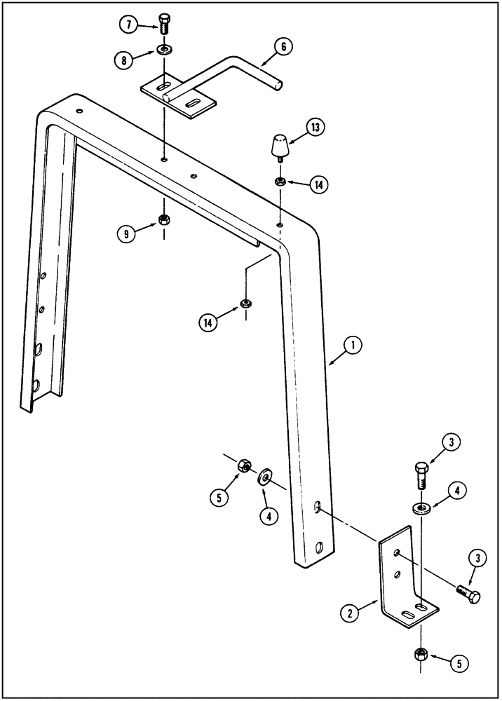 Схема запчастей Case IH 9240 - (9-026) - HOOD SUPPORT, HOOD SUPPORT BRACKET, REF. TWO, BOLTED TO FRAME (09) - CHASSIS/ATTACHMENTS