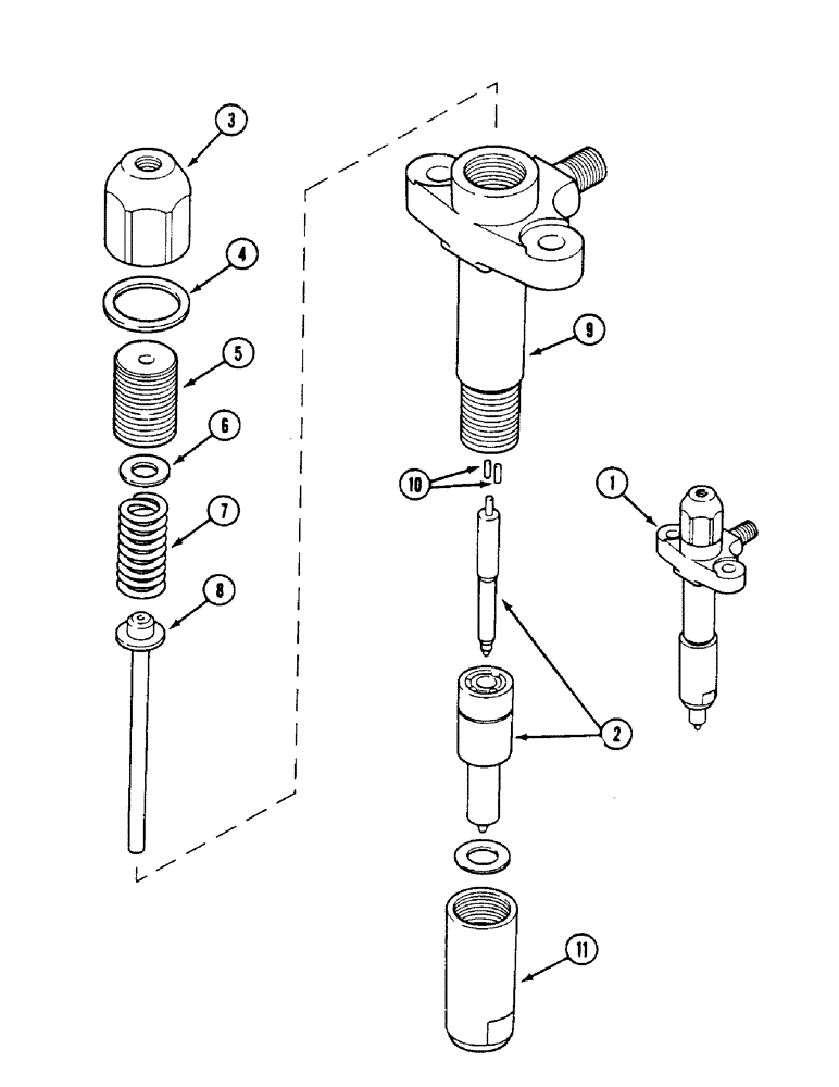 Схема запчастей Case IH 1494 - (3-032) - FUEL INJECTOR (03) - FUEL SYSTEM