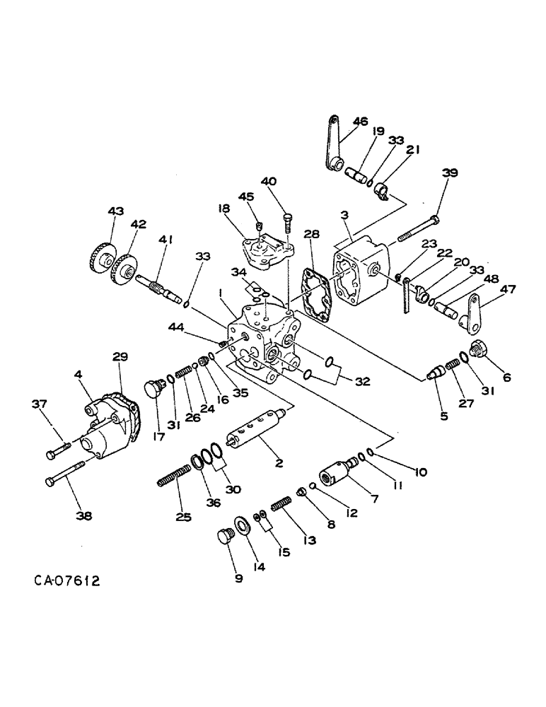 Схема запчастей Case IH 274 - (10-02) - HYDRAULICS, HYDRAULIC CONTROL VALVE (07) - HYDRAULICS