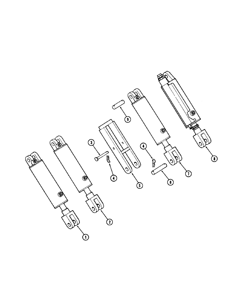 Схема запчастей Case IH WWC37-SERIES - (18) - HYDRAULIC WHEEL CYLINDERS 