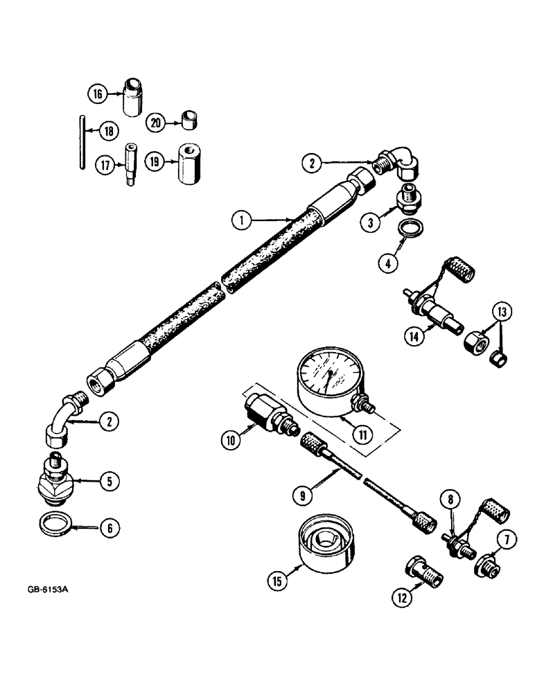 Схема запчастей Case IH 433 - (8-572) - SERVICE TOOLS FOR HYDRAULIC SYSTEM (08) - HYDRAULICS