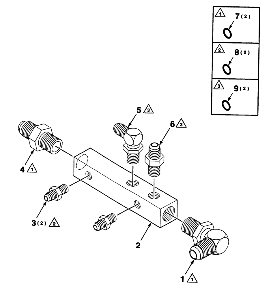 Схема запчастей Case IH 325 - (8-08) - HYDRAULIC MANIFOLD ASSEMBLY (35) - HYDRAULIC SYSTEMS