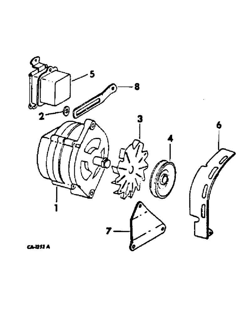 Схема запчастей Case IH 454 - (08-02) - ELECTRICAL, ALTERNATOR-GENERATOR AND CONNECTIONS, GASOLINE ENGINE TRACTORS (06) - ELECTRICAL