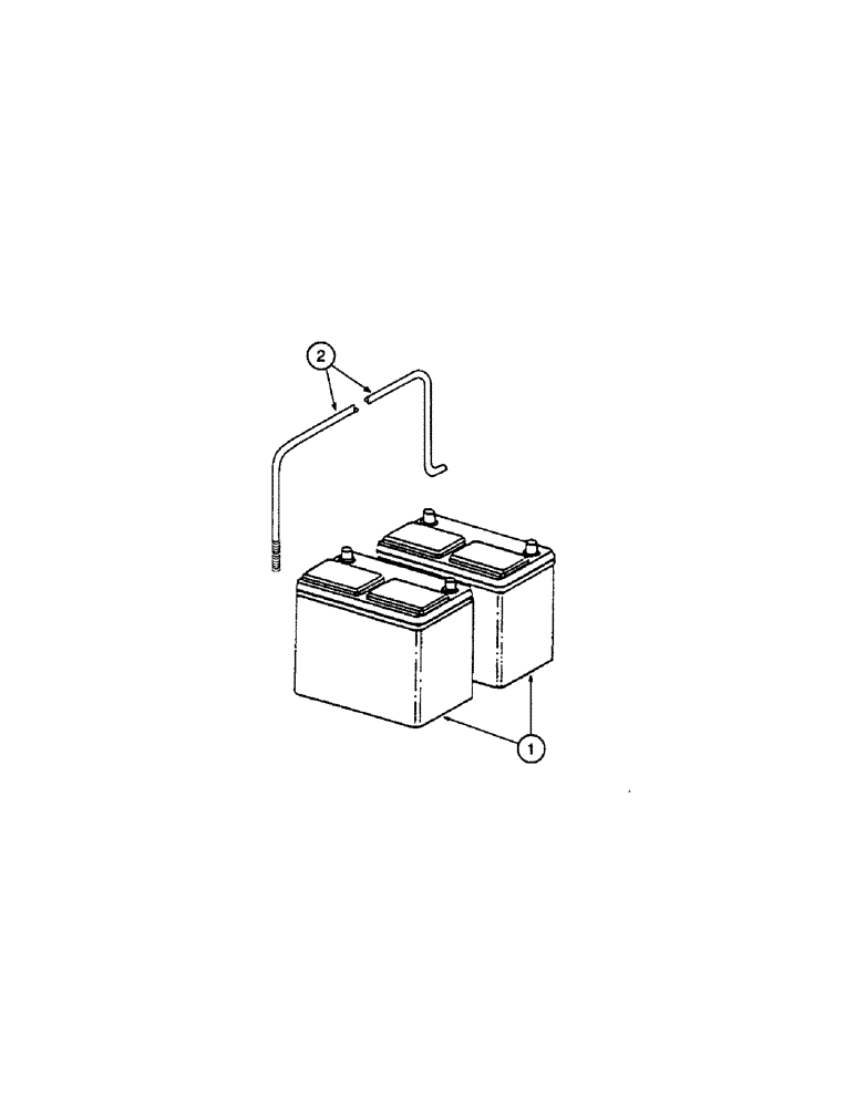 Схема запчастей Case IH 1400 - (4-10) - BATTERY (06) - ELECTRICAL SYSTEMS