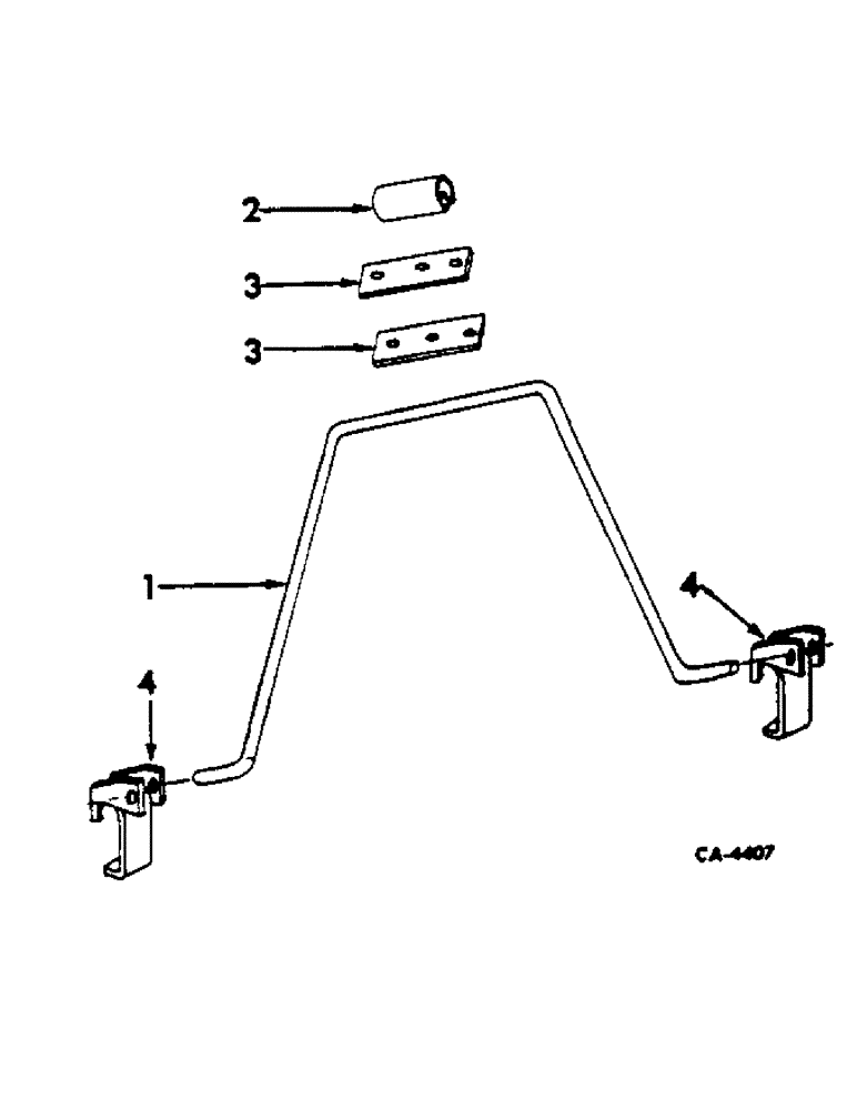 Схема запчастей Case IH 622 - (N-12) - PARTS ACCESSORIES AND ATTACHMENTS, RADIATOR ACCESS LADDER Accessories & Attachments