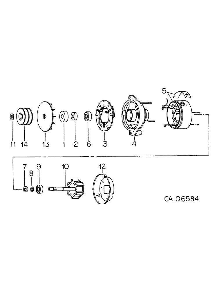 Схема запчастей Case IH 500 - (E-69) - GENERATOR, ALTERNATOR 