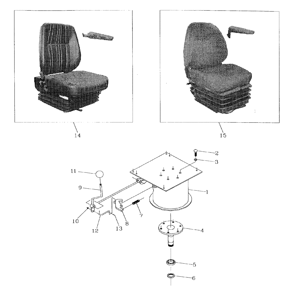 Схема запчастей Case IH 7700 - (A11[04]) - SEAT Mainframe & Functioning Components