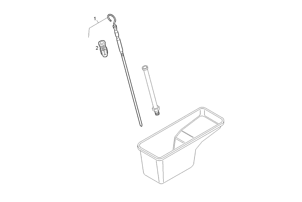 Схема запчастей Case IH F3AE0684D B005 - (2710.006) - OIL DIPSTICK 