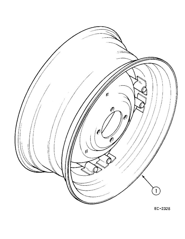 Схема запчастей Case IH 685 - (6-526) - REAR WHEELS (06) - POWER TRAIN