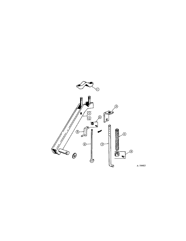 Схема запчастей Case IH K160 - (42[1]) - OPENER SUPPORT PER OPENER 