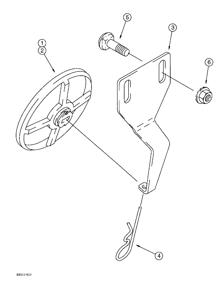 Схема запчастей Case IH 955 - (9D-40) - ROTARY SCRAPER (09) - CHASSIS/ATTACHMENTS