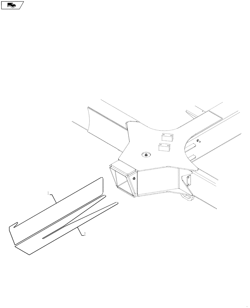 Схема запчастей Case IH 4430 - (44.100.02) - AXLE SHIM (44) - WHEELS