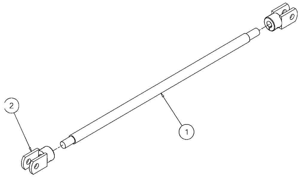 Схема запчастей Case IH PATRIOT NT - (04-010) - TIE ROD - 90” WHEEL BASE Suspension & Frame