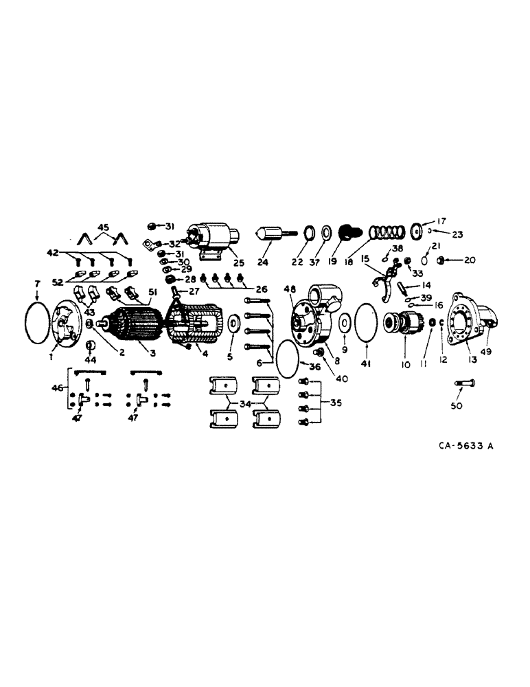 Схема запчастей Case IH 1460 - (08-026) - CRANKING MOTOR (06) - ELECTRICAL