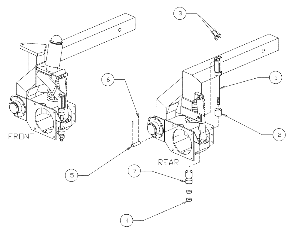 Схема запчастей Case IH PATRIOT XL - (04-008) - SHOCK LIMITER ASSEMBLY Suspension & Frame