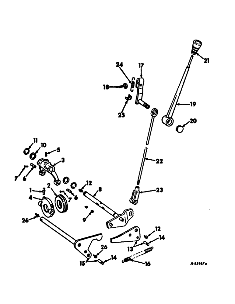 Схема запчастей Case IH 656 - (H-18) - CONTROLS, TORQUE AMPLIFIER CONTROLS, GEAR DRIVE TRACTORS Controls