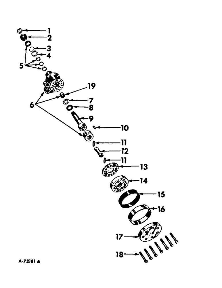 Схема запчастей Case IH 2706 - (J-07) - STEERING MECHANISM, HYDRASTATIC POWER STEERING HAND PUMP Steering Mechanism