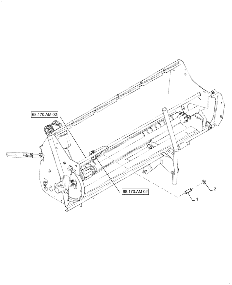 Схема запчастей Case IH RB565 - (68.170.AF[01]) - NET COUNTER (68) - TYING/WRAPPING