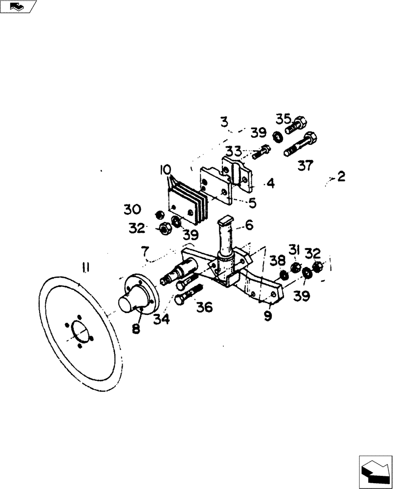 Схема запчастей Case IH 9000 SERIES - (75.200.03) - FRONT RIGID COLTER ASSEMBLY (75) - SOIL PREPARATION