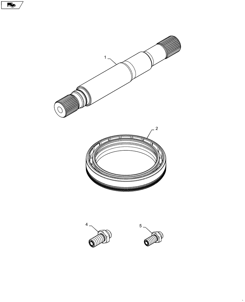 Схема запчастей Case IH STEIGER 450 - (25.108.AB[04]) - 120" SPACING TO 80" SPACING - REQUIRED PARTS LIST (25) - FRONT AXLE SYSTEM