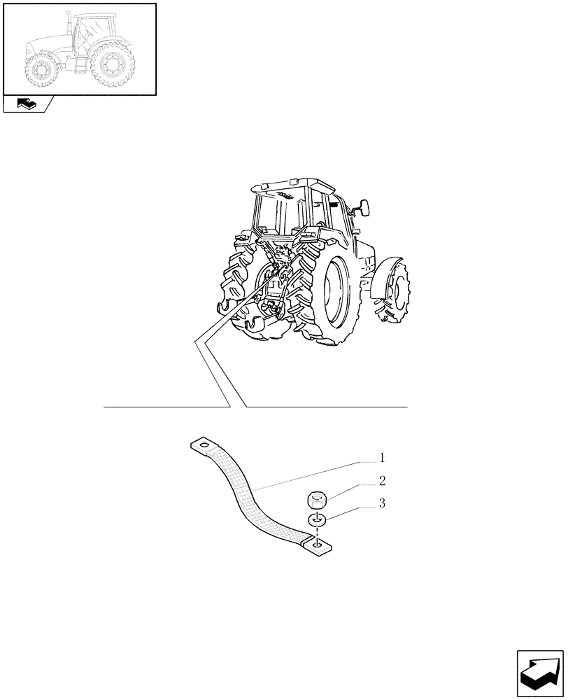 Схема запчастей Case IH PUMA 180 - (1.75.4[11]) - GROUND CABLE AND RELATED PARTS (06) - ELECTRICAL SYSTEMS