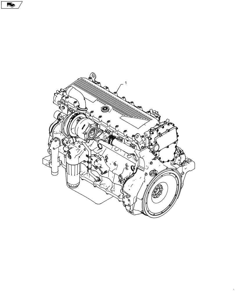 Схема запчастей Case IH STEIGER 500 - (10.001.AD[01]) - ENGINE - STEIGER 350 - 500 ROW TRAC (10) - ENGINE