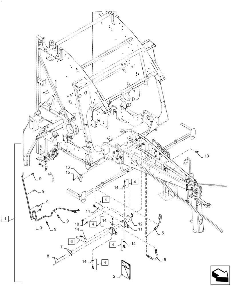 Схема запчастей Case IH RB455 - (88.100.35[06]) - DIA KIT, SPLITTER VALVE (88) - ACCESSORIES