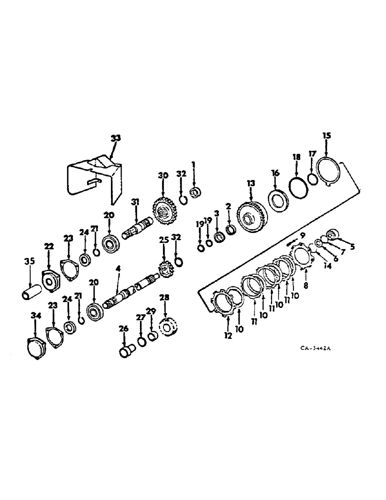 Схема запчастей Case IH 674 - (07-11) - DRIVE TRAIN, INDEPENDENT POWER TAKE-OFF, SINGLE AND DUAL SPEED IPTO (04) - Drive Train