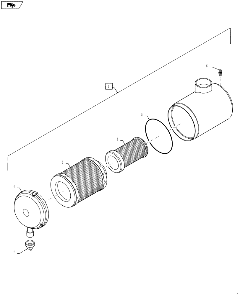 Схема запчастей Case IH 3230 - (10.202.02) - AIR CLEANER (10) - ENGINE