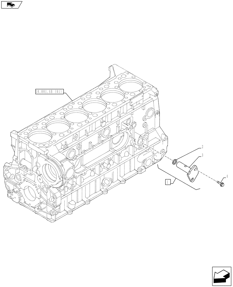 Схема запчастей Case IH F3BFE613E A015 - (10.304.AM) - PRESSURE CONTROL VALVE, OIL (10) - ENGINE