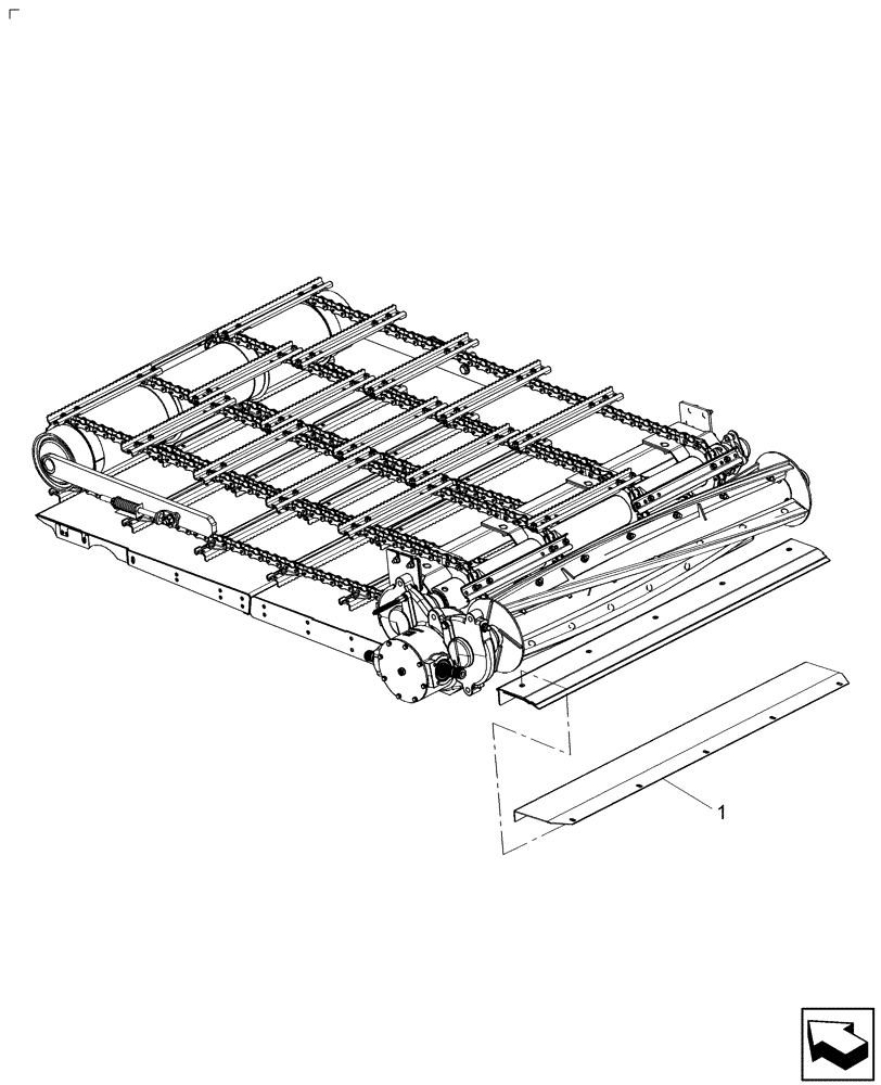 Схема запчастей Case IH 7120 - (60.101.12) - DIA HARVEST KIT, STONE TRAP SUMP COVER (60) - PRODUCT FEEDING