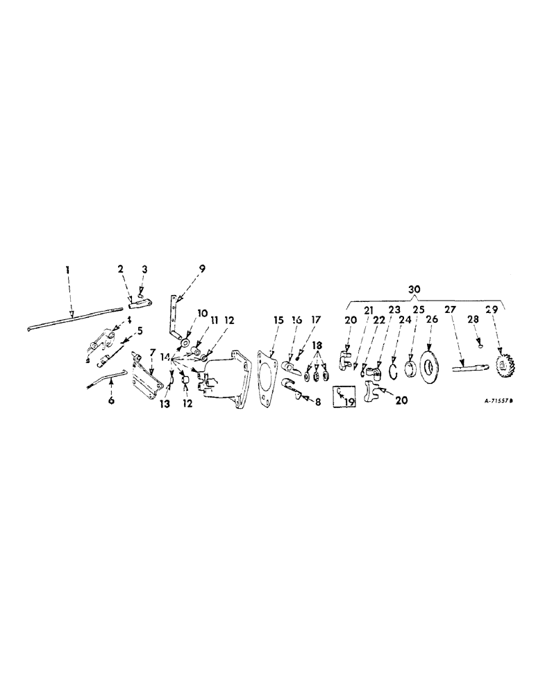 Схема запчастей Case IH 806 - (C-15) - CARBURETED ENGINE, GOVERNOR (01) - ENGINE