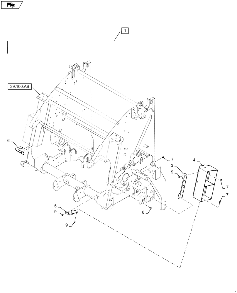 Схема запчастей Case IH RB565 - (88.100.90[02]) - DIA KIT, AUXILIARY TWINE BOX (88) - ACCESSORIES