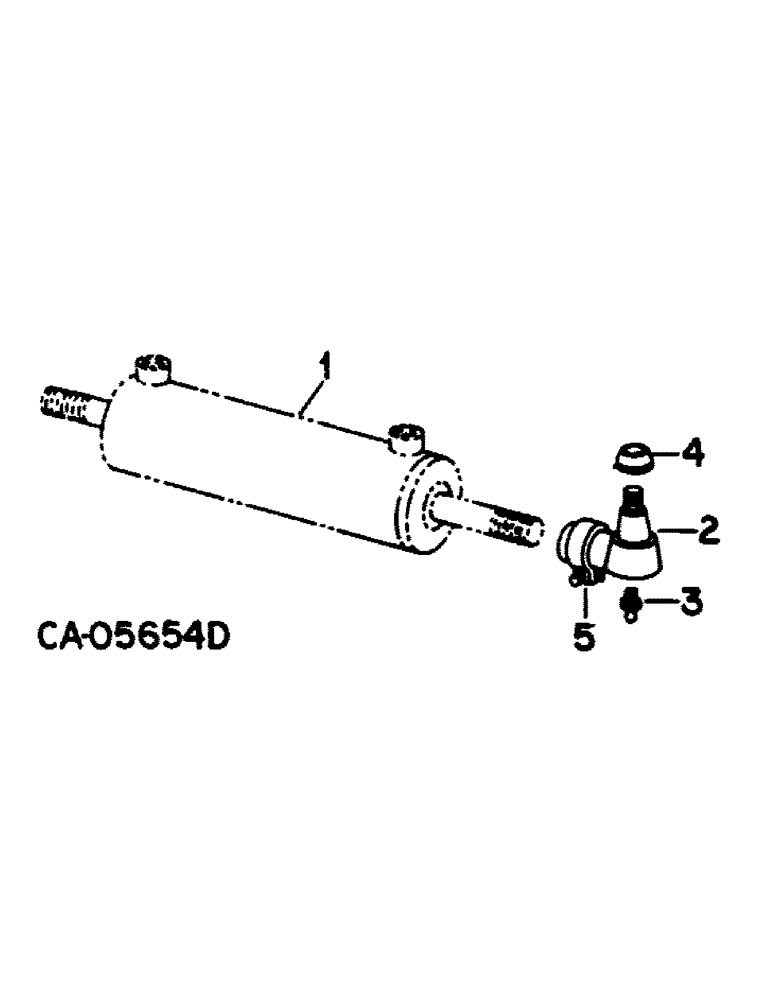 Схема запчастей Case IH 1420 - (10-30[A]) - HYDRAULICS, STEERING CYLINDER, WITH OUT POWER GUIDE WHEELS (07) - HYDRAULICS