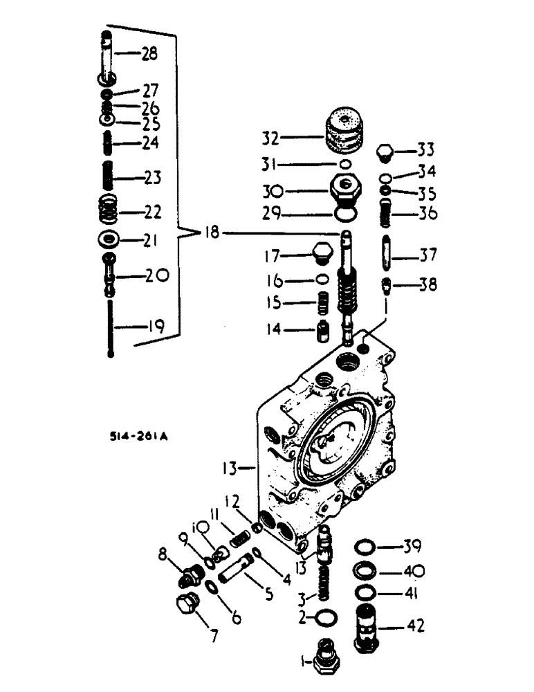 Схема запчастей Case IH 485 - (0B17-2) - MULTIPLE CONTROL VALVE (07) - HYDRAULICS