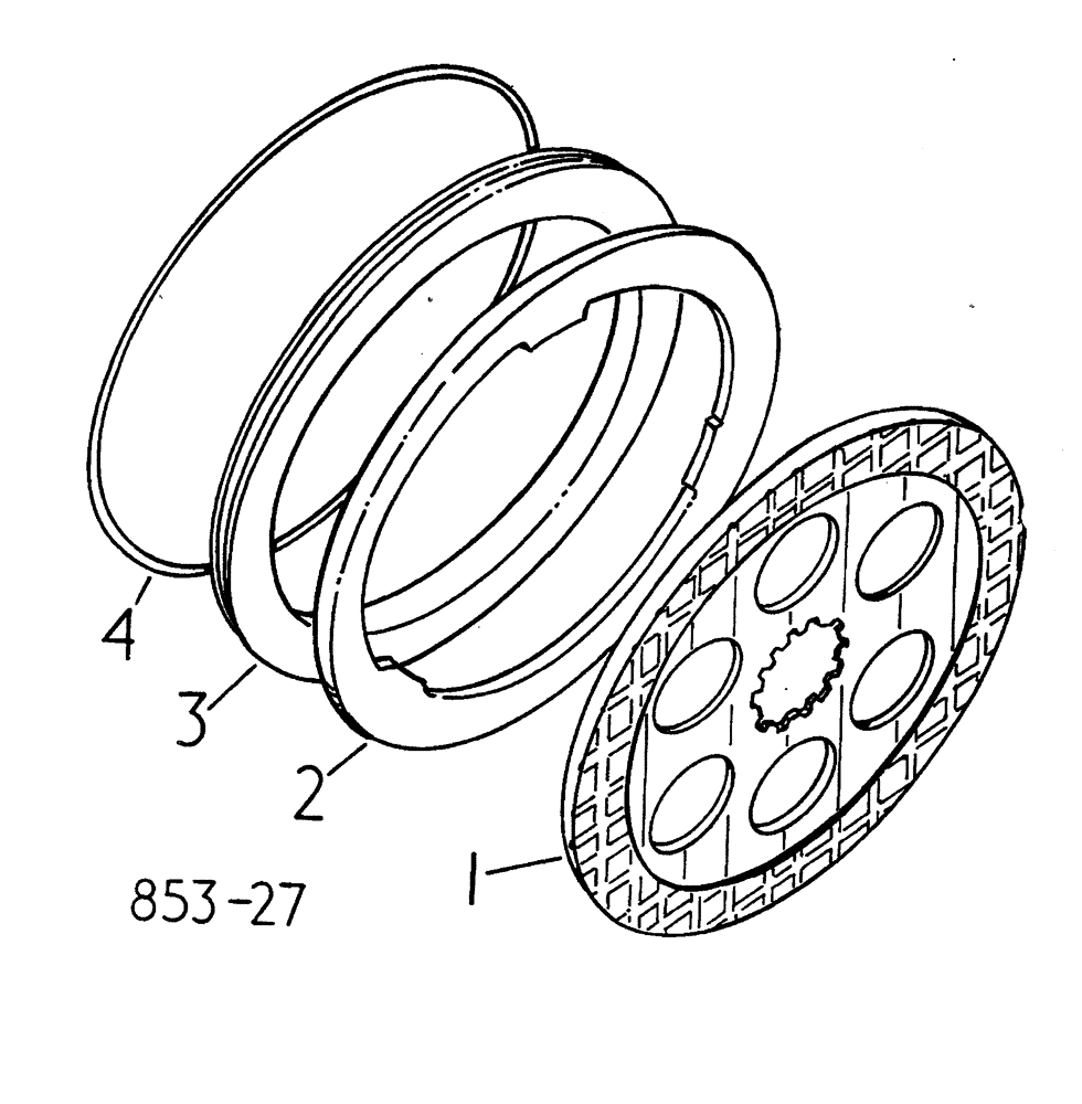 Схема запчастей Case IH 885 - (04-018) - BRAKES (5.1) - BRAKES