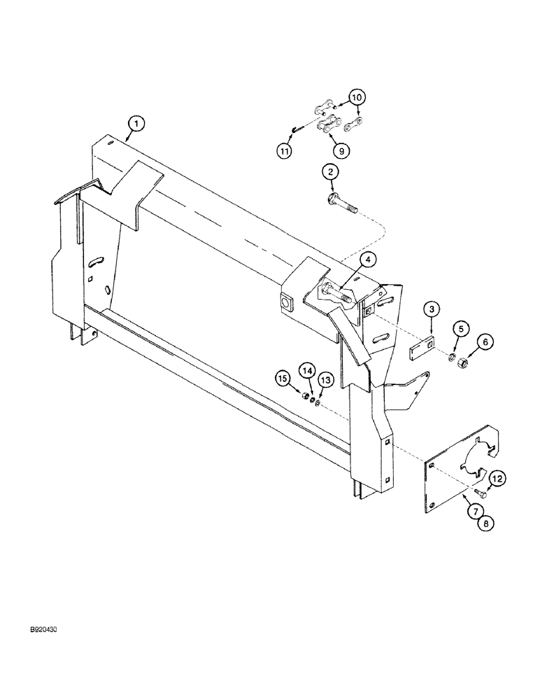 Схема запчастей Case IH 1660 - (09-02) - FEEDER PIVOT SUPPORT, FOR 1600 COMBINES (09) - CHASSIS