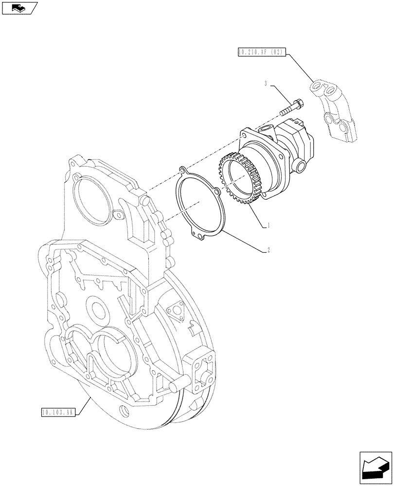 Схема запчастей Case IH F3BFE613E A012 - (10.218.AQ) - FUEL INJECTION PUMP (10) - ENGINE