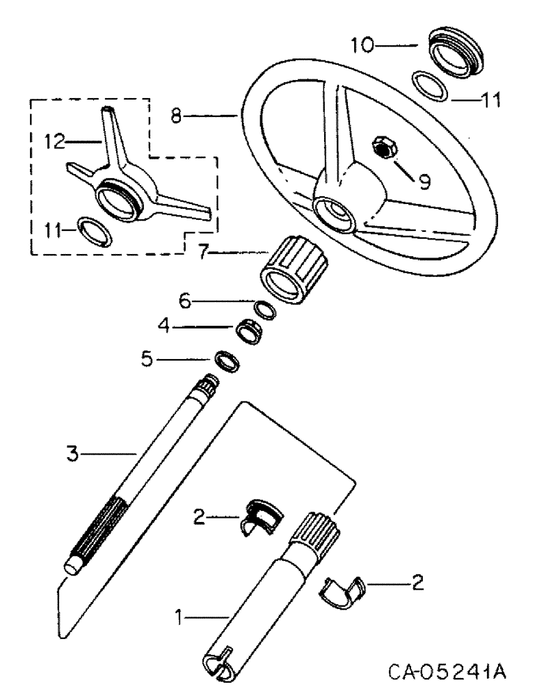 Схема запчастей Case IH 1586 - (05-02) - STEERING, STEERING COLUMN AND WHEEL (04) - STEERING