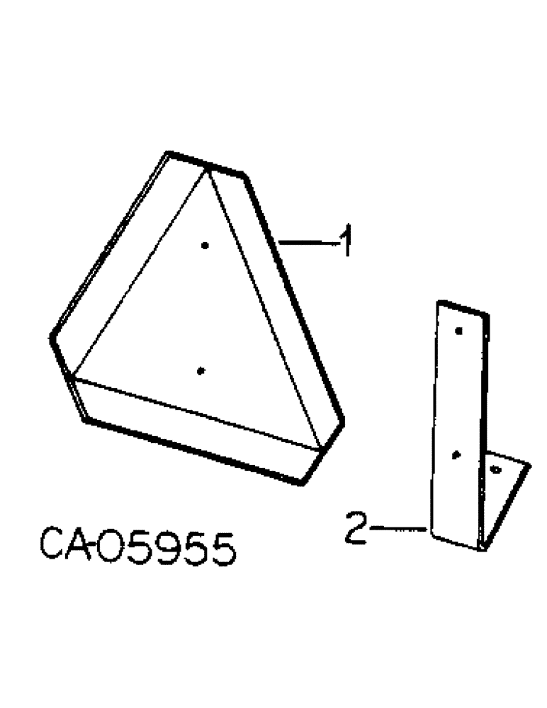 Схема запчастей Case IH 4786 - (02-2) - MISCELLANEOUS, SLOW MOVING VEHICLE EMBLEM Accessories & Attachments / Miscellaneous