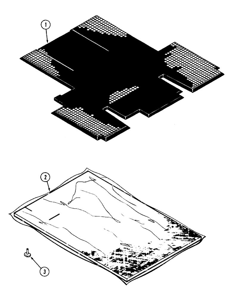 Схема запчастей Case IH 2394 - (9-116) - CAB, FLOOR MATS (09) - CHASSIS/ATTACHMENTS