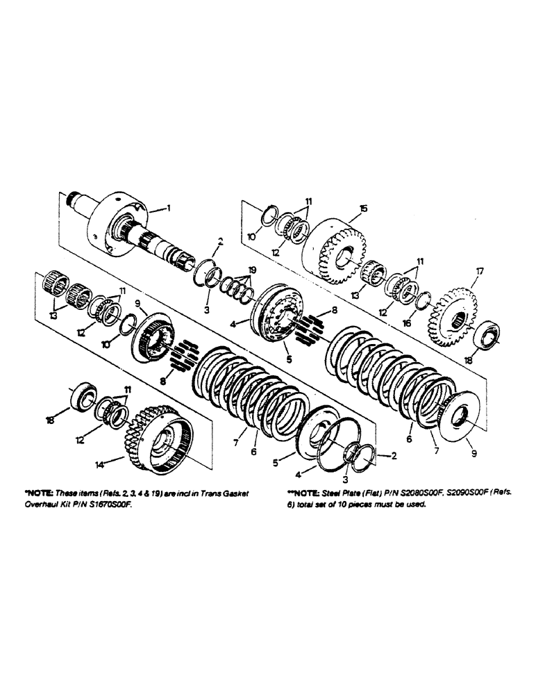 Схема запчастей Case IH 9170 - (04-24) - 7 INCH CLUTCH PACK ASSEMBLY, SECOND (04) - Drive Train