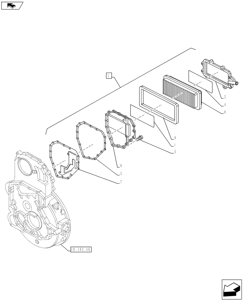 Схема запчастей Case IH F3BFE613E A015 - (10.304.AP) - BREATHER, CYLINDER HEAD (10) - ENGINE