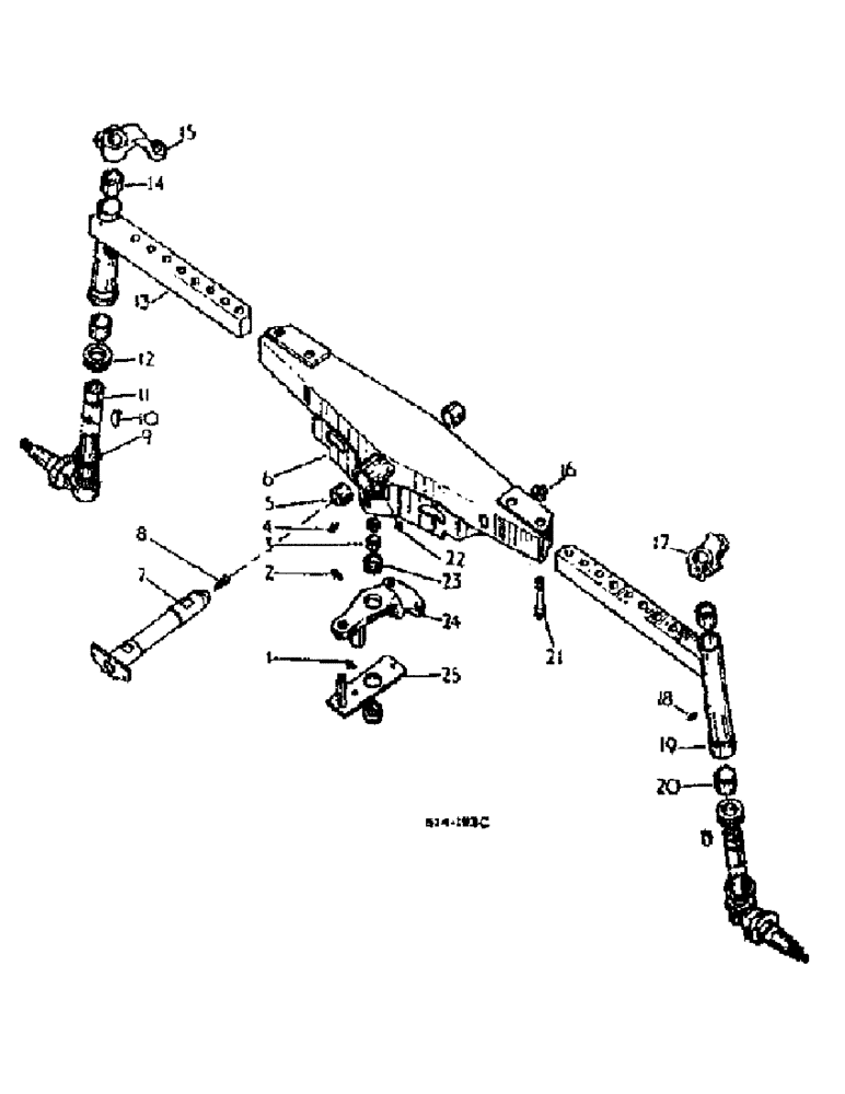 Схема запчастей Case IH 454 - (14-10) - ADJUSTABLE FRONT AXLE, STRAIGHT Suspension