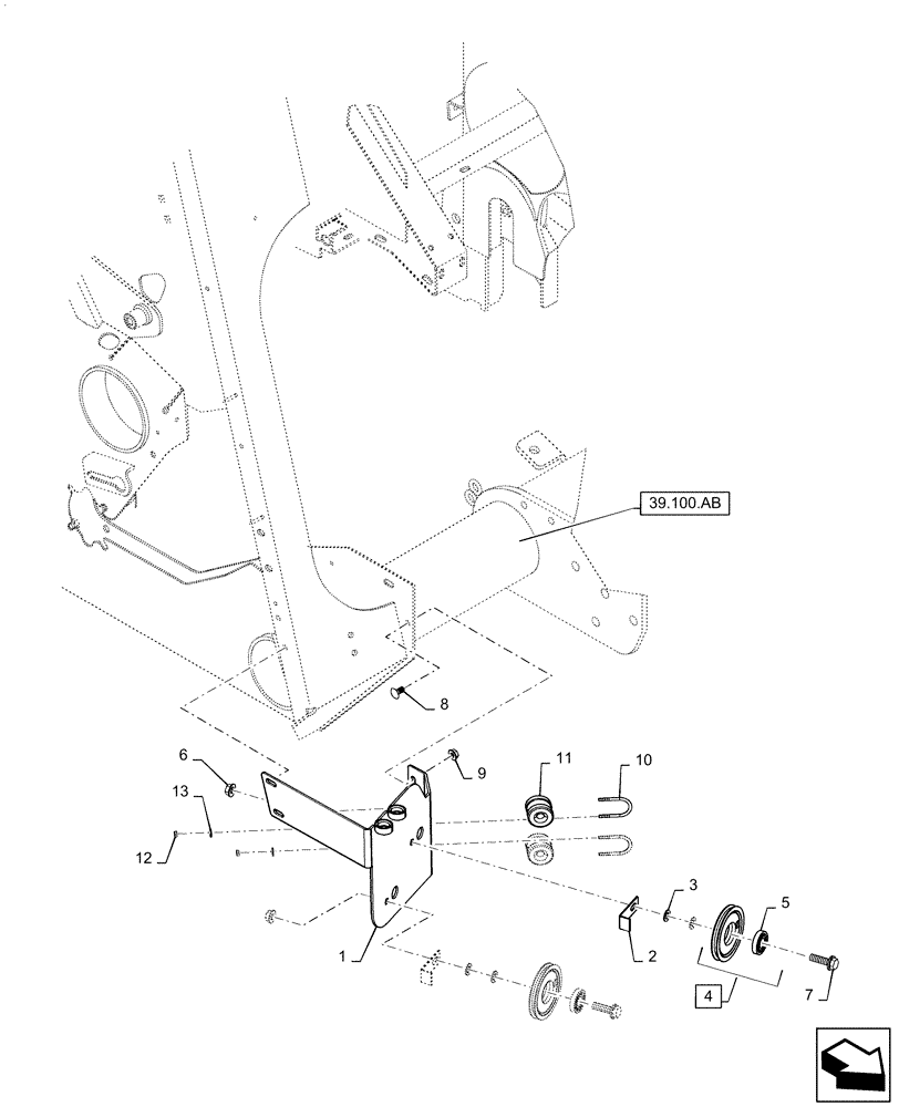 Схема запчастей Case IH RB465 - (68.180.AK) - BALE SIZE INDICATOR (68) - TYING/WRAPPING